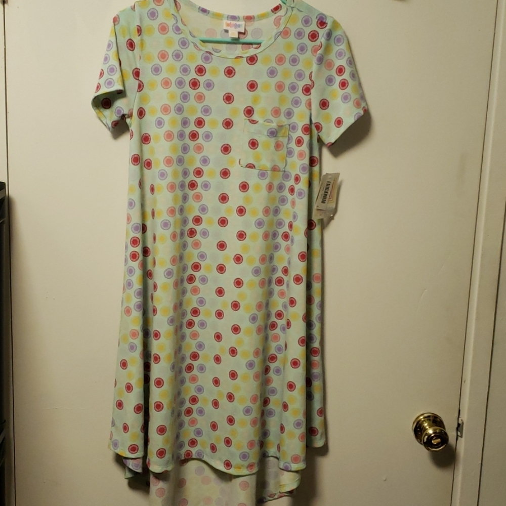 Luluroe "Carly" high-low hemline tee shirt dress